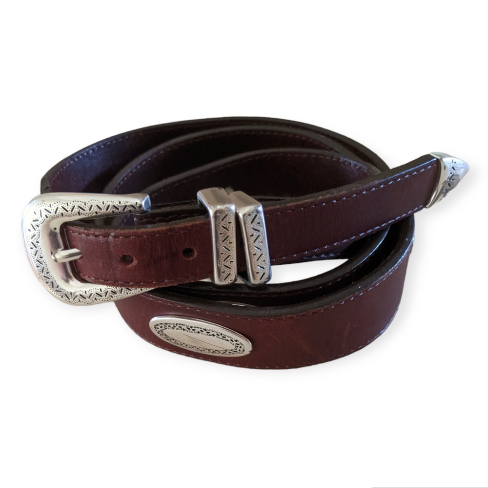 Brighton Vintage leather belt 42